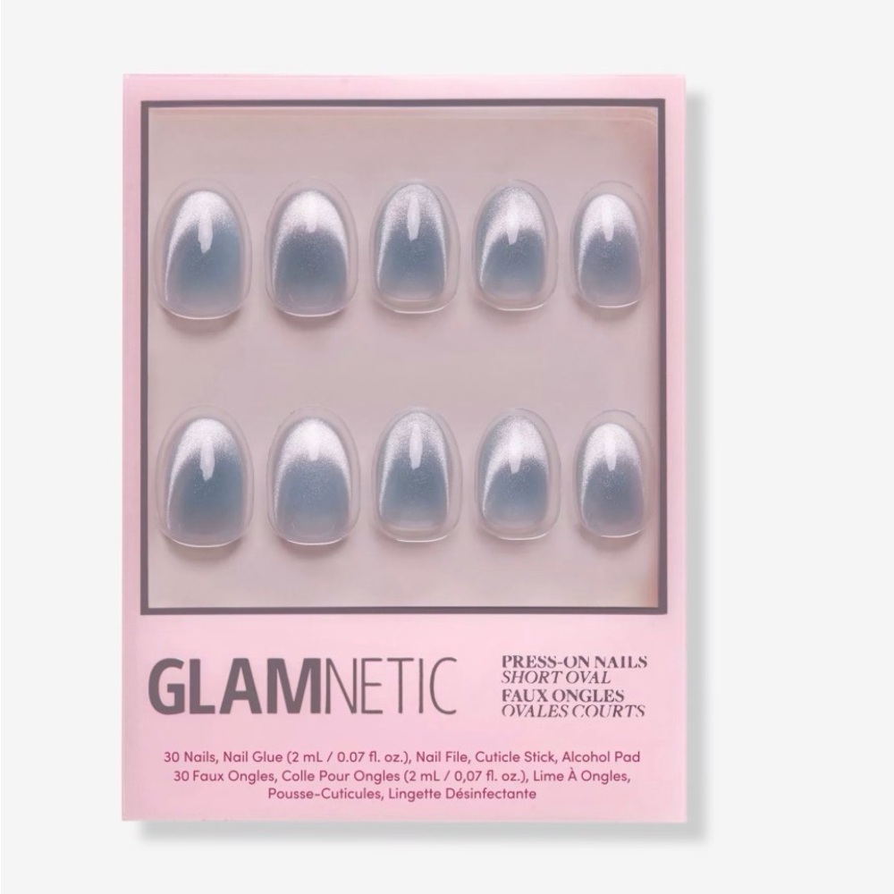 Glamnetic Unicorn Tears Press-On Nails short oval